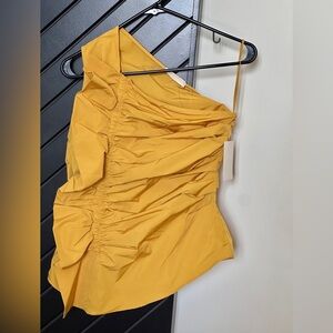 NWT! Ulla Johnson ruffled asymmetric one shoulder ruffled top. Size 2. BRAND NEW